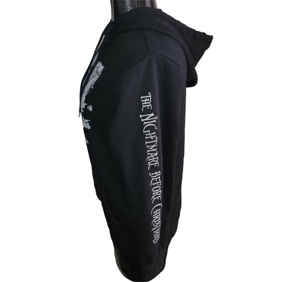 The Nightmare Before Christmas Black Pullover Graphic Front Hoodie M - Picture 5 of 7